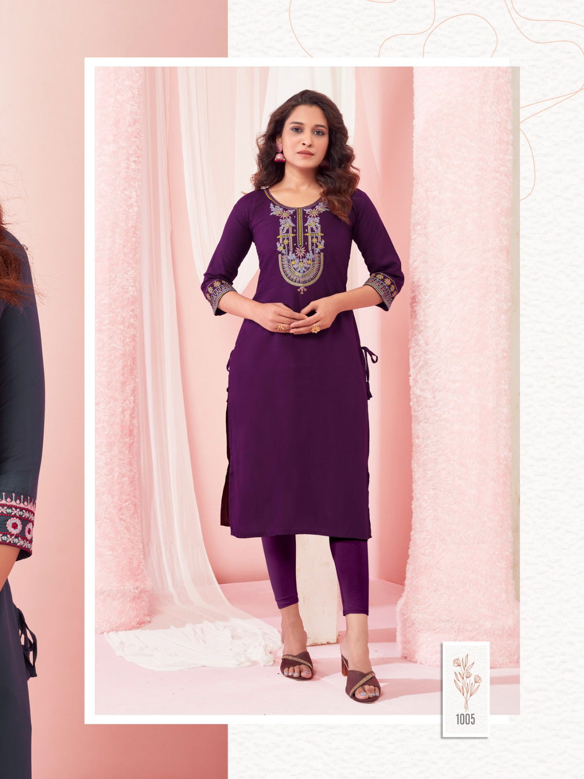 Five Star By ColourPix Rayon Designer Kurtis Catalog